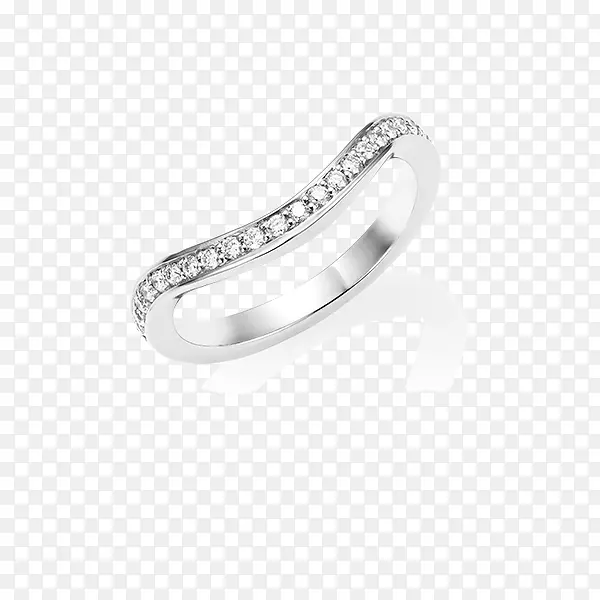 结婚戒指银白金产品设计-永恒钻石戒指