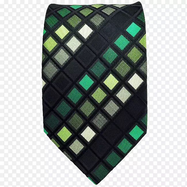 纺织品领带花边花纹-绿色丝绸领带