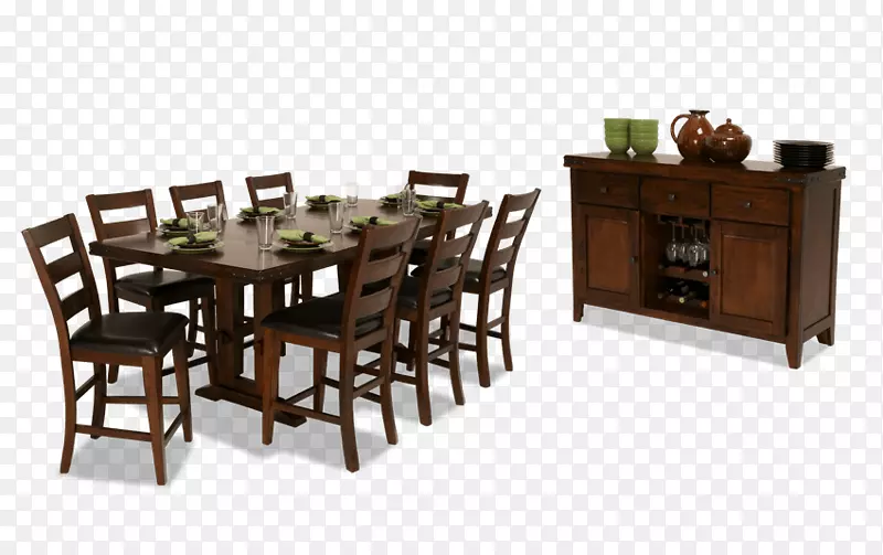 餐桌餐厅，鲍勃的折价家具，椅子，台面房，上床扶手