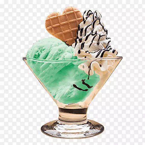 圣代冰激凌Chiara‘s明胶-开心果冰淇淋