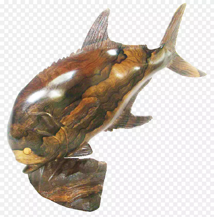 鲨鱼伯利兹美食吧杰克青铜雕塑-伯利兹
