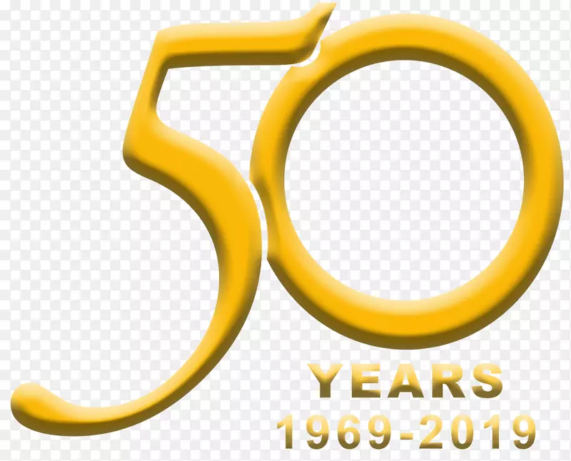 产品设计线字体庆祝50周年