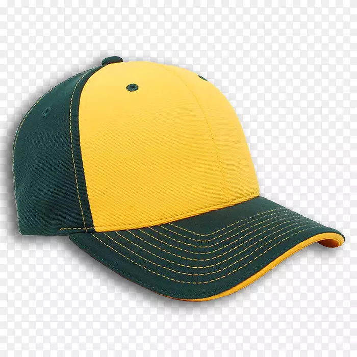 棒球帽产品设计.金色绿色棒球帽