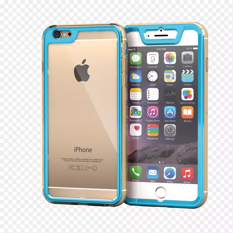 iphone 6+iphone 6s加上苹果手机机箱，适用于iphone 6&6s iphone 7-浅蓝色iphone