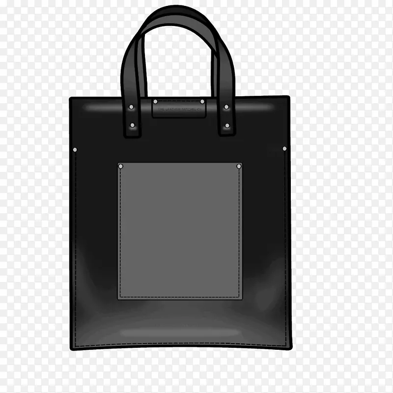 礼品购物袋和手推车手提包-黑色拉链组合