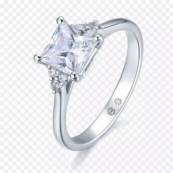 订婚戒指，结婚戒指，钻石纸牌.抛光的原始钻石戒指