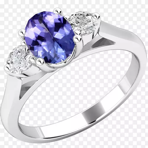 订婚戒指-金环镶宝石