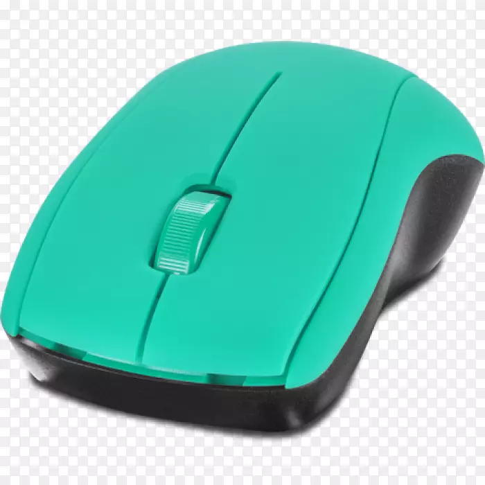 电脑鼠标快速链接鼠标蓝色无线usb分类鼠标，鼠标硬件/电子Speedlink快键鼠标旋转鼠标按钮-绿松石充电器板