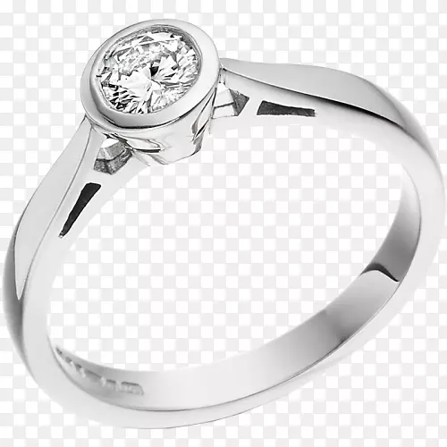 婚戒订婚戒指钻石Solit r-戒指-贝泽尔套装