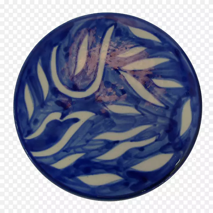 钴蓝鱼艺术画布.陶瓷杯垫