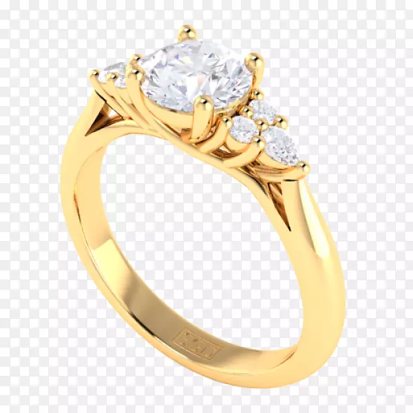 婚戒体珠宝钻石.多个钻石戒指设置