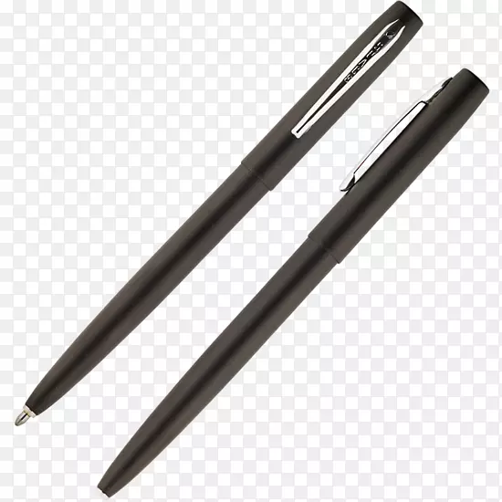 圆珠笔，五彩钢笔，机械铅笔，费雪空间笔帽-o-马季奇笔，费舍尔发亮的黑色漆帽-奥-马季奇笔-收藏品-用于户外用的狗笔