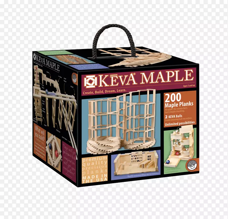 Keva装置板设置心器Keva枫木板Keva板Keva构造200块木板组-Keva板