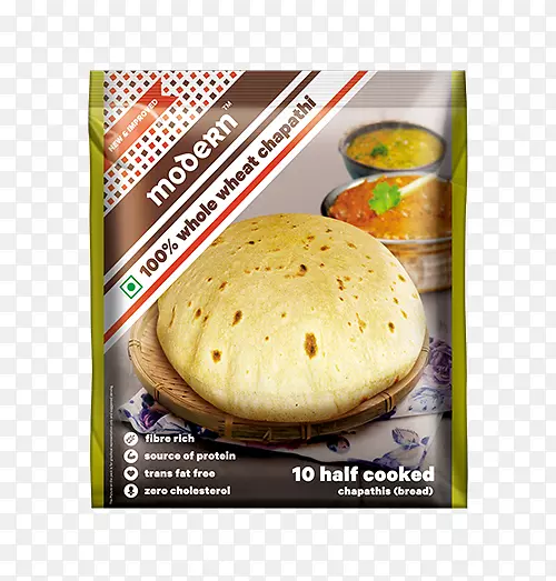 帕罗塔kulcha roti印度料理面包-chapati全麦面粉