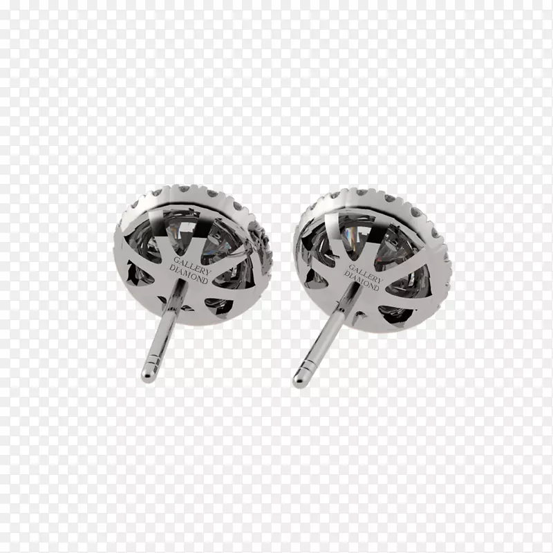 橡子螺母法兰螺母耳环Amazon.com-白金球耳环