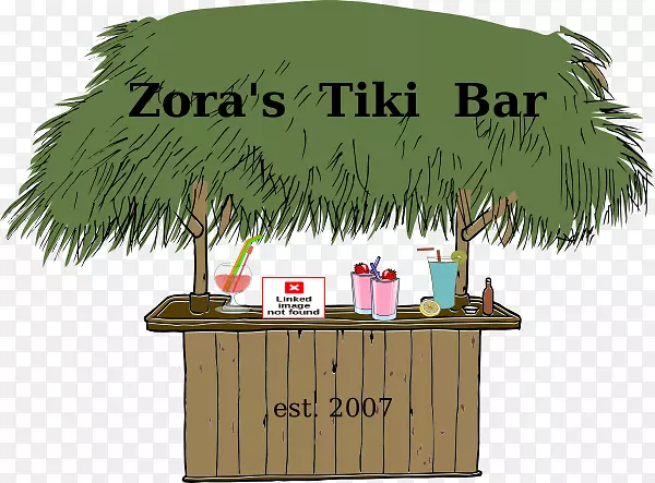 剪贴画图形tiki bar tiki文化-tiki bar徽标