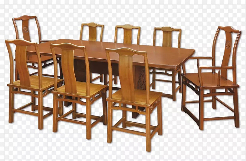落叶桌椅家具餐厅竹木地板