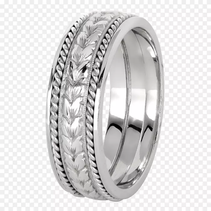 订婚戒指，结婚戒指，珠宝.白金男人结婚戒指