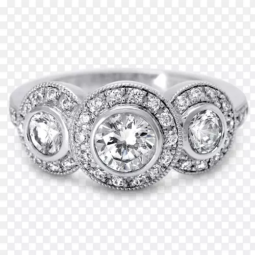 结婚戒指，银珠宝，珠宝首饰.花边