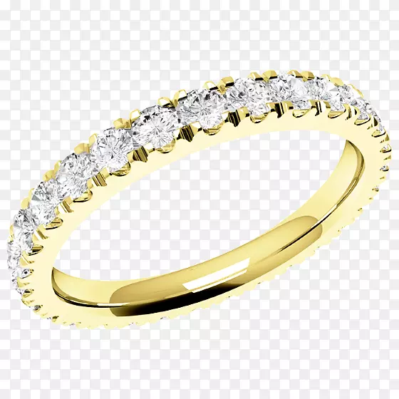 结婚戒指华丽的钻石首饰-所有女孩的金环