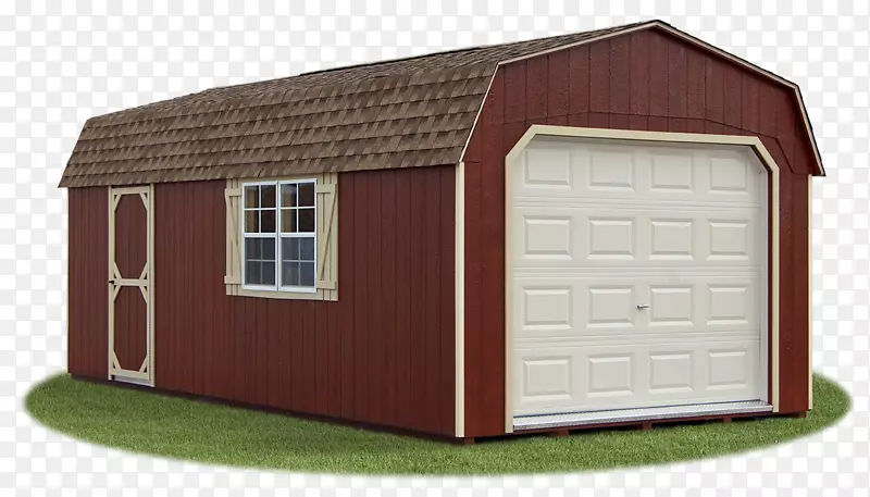 棚屋屋顶，板条，车库门，房屋-车库储藏室