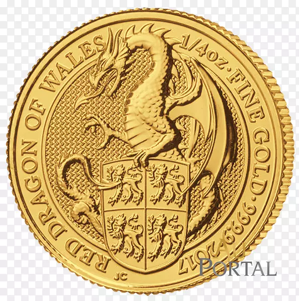 女王的野兽皇家造币金币投资威尔士