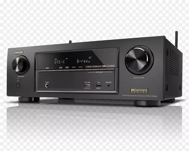 AV接收机Denon avr-x1300w视频环绕声家用立体声cd录音机