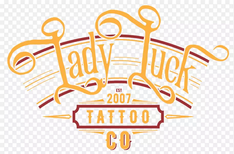 徽标品牌纹身插图产品设计-女士运气
