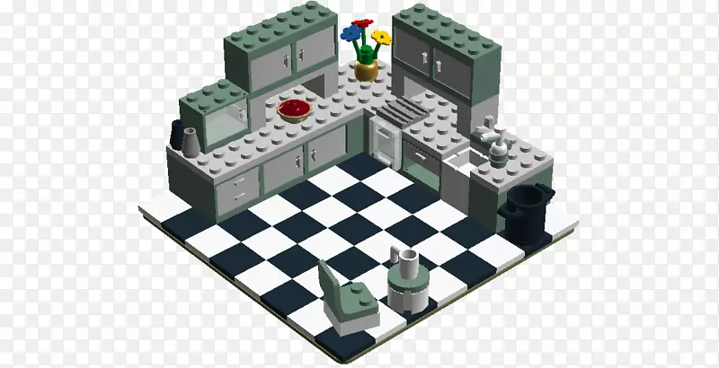 国际象棋棋盘游戏产品设计-制作自己的乐高桌