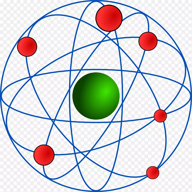拉瑟福原子的剪贴艺术对称积点核