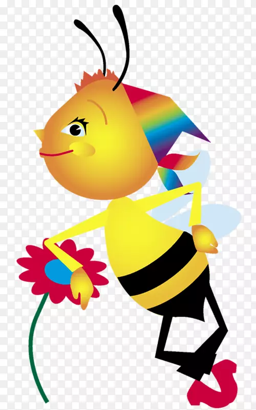蜜蜂剪贴画昆虫插图-保持梅森蜜蜂