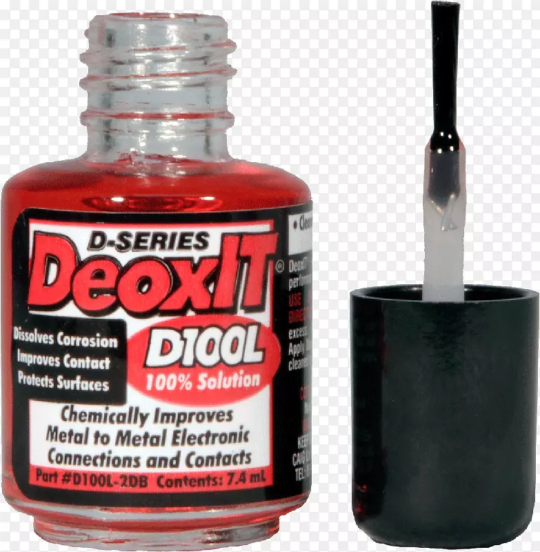 Caig实验室-DeoxIT d100l刷涂器(d100l-2db)，DeoxIT d5s6接触清洁剂f5sh6 faderlube bundle caig实验室有限公司。玻璃瓶.笔刷的类型
