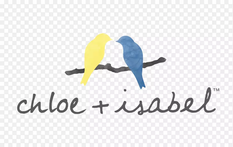 克洛伊和伊莎贝尔公司的商标形象字体羽毛-成为你自己的成功故事。