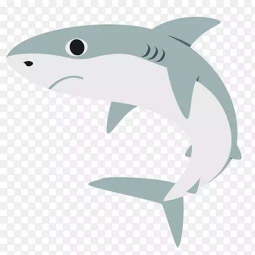 虎鲨普通宽吻海豚表情符号鲨鱼柠檬鲨
