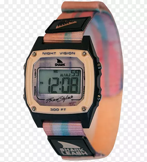 鲨鱼运动手表表带cokin x pro适配器环数字倒计时时钟