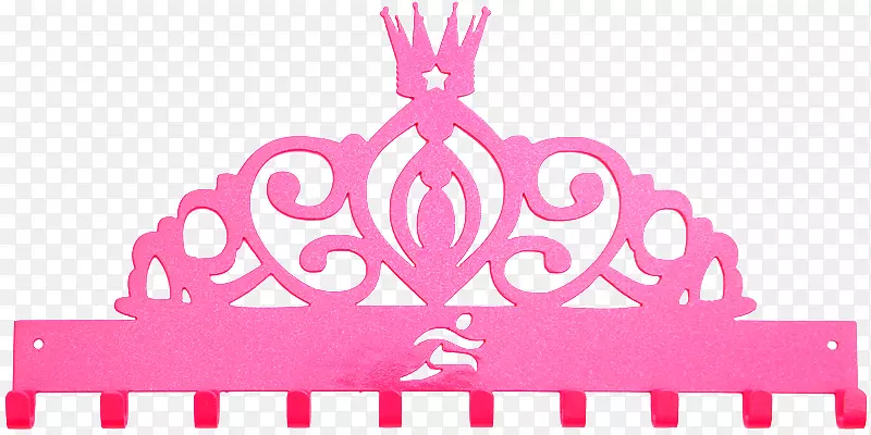 皇冠剪贴画皇冠形象剪影-粉红色闪光公主