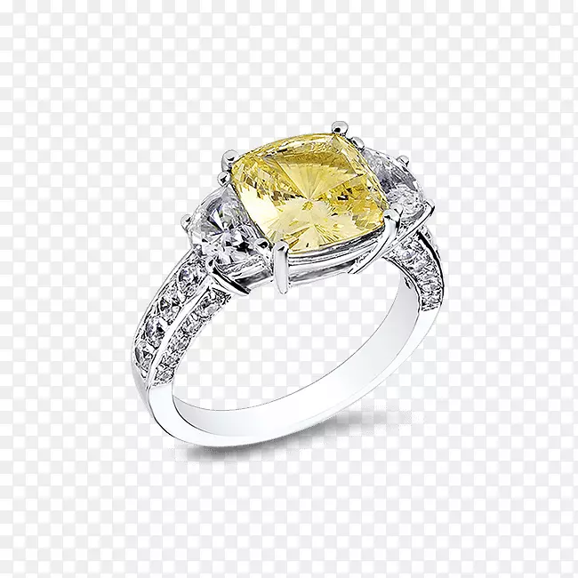 立方氧化锆结婚戒指宝石订婚戒指-半月项链14k