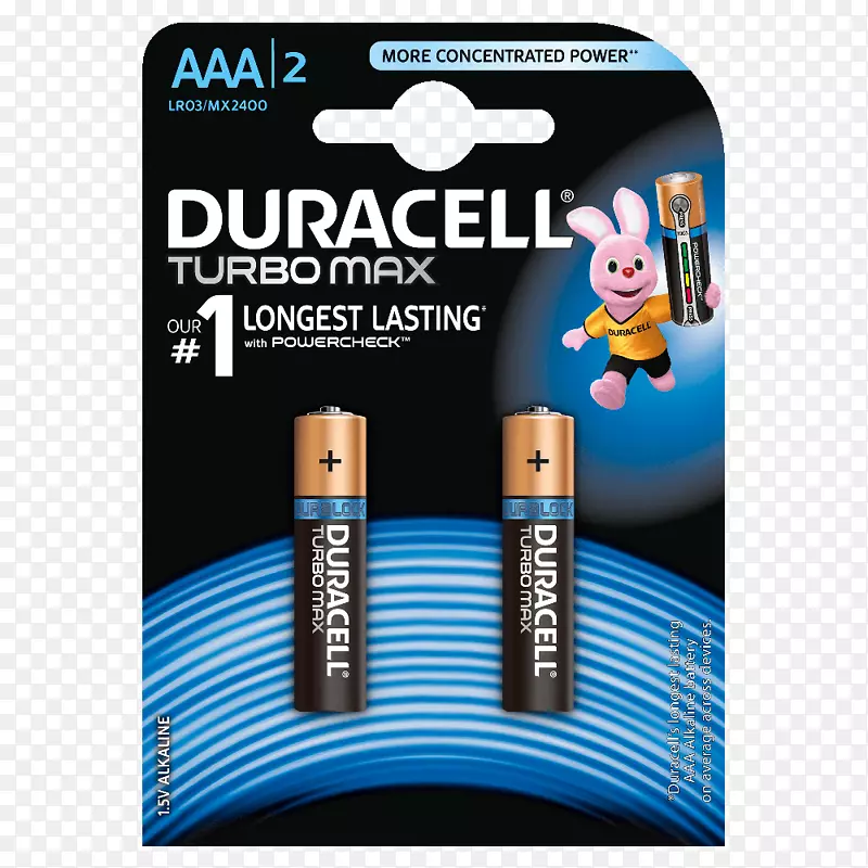 电子配件Duracell Turbo max Ince Pil 2‘li AAA Duracell turbo max 9v 1 p碱性电池aaa电池-9v电池