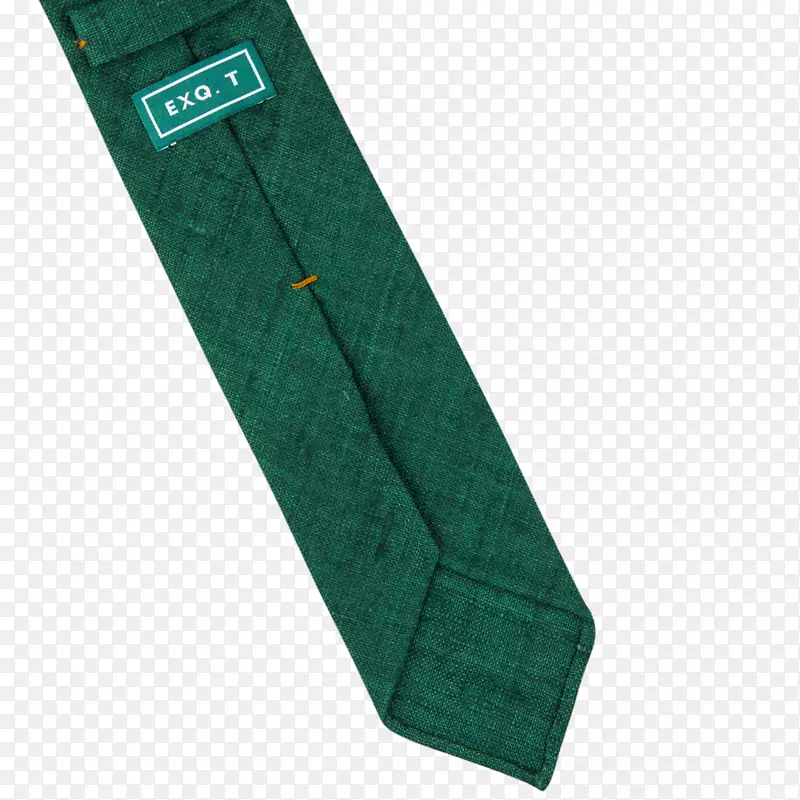 产品绿松石角-绿色丝绸领带