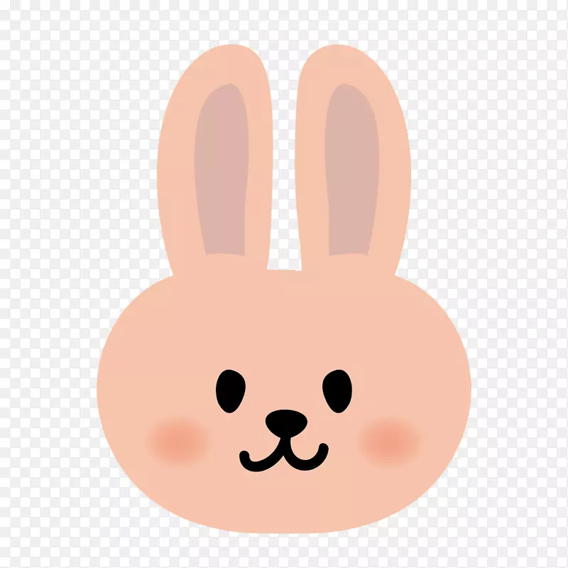 兔子复活节兔夹艺术插画车-兔子
