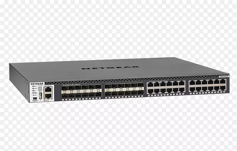 NETGEAR安全m 4300-8x8f网络交换机10千兆以太网端口-NETGEAR交换机24