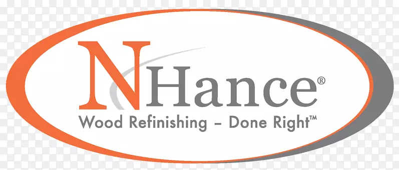 标志n-Hance nhance木材修整伯灵顿组织-拉链干洗店标志