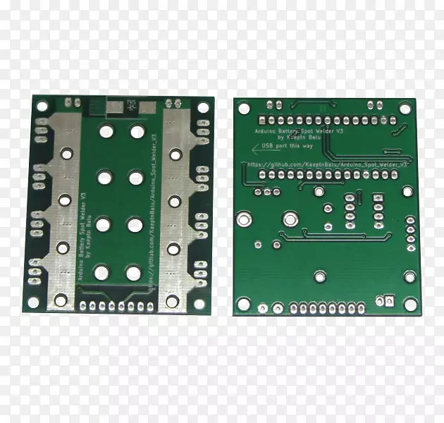 微控制器印刷电路板Arduino电子电路DIY焊接车