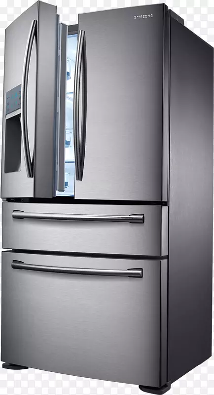 冰箱门，三星rf24fseb不锈钢-可爱的法国谚语食品