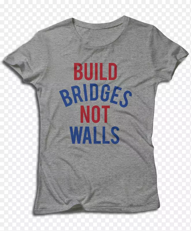中密西根大学T恤套筒产品-建造桥梁而不是墙壁
