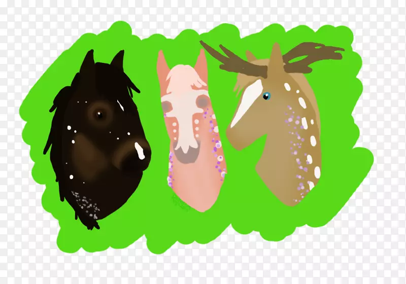 啮齿动物马鼻子插图-三个最好的朋友