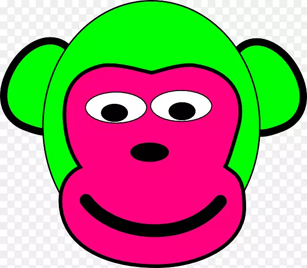 剪贴画图片猴子绿色可伸缩图形.猴子脚
