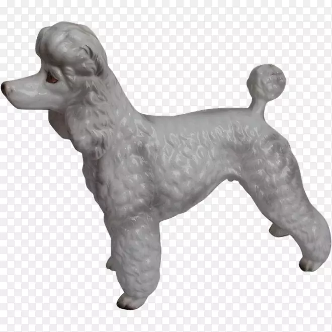 标准贵宾犬玩具贵宾犬繁育犬-食物狗雕像