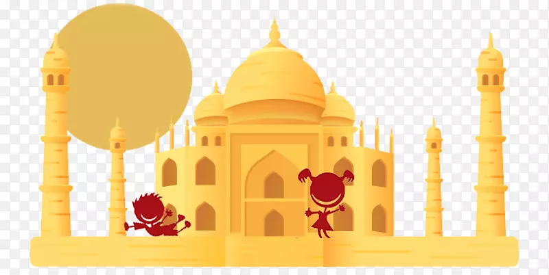 泰姬陵图形图像插图免版税-印度泰姬陵
