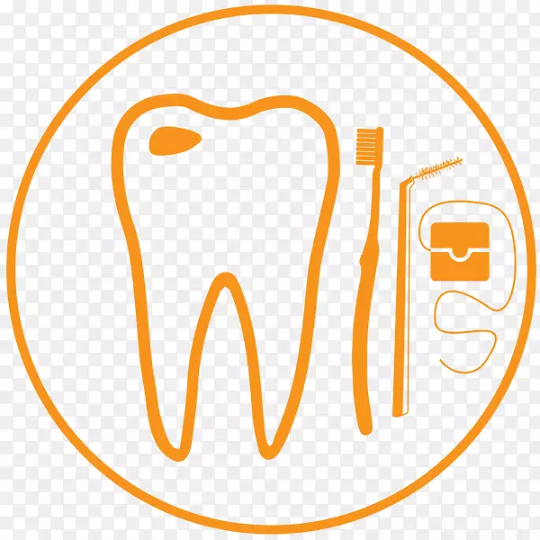 人类牙齿剪贴画商标-圆环牙本质